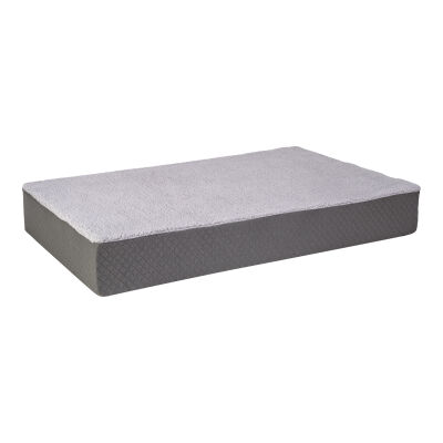 Pet Comfort Lima Ortopedik Peluş Köpek Yatağı Gri Medium 90x60x12 Cm - 2
