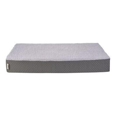 Pet Comfort Lima Ortopedik Peluş Köpek Yatağı Gri Medium 90x60x12 Cm - 3