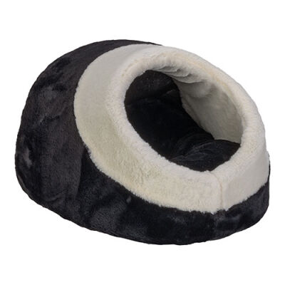 Pet Comfort Nest Mira Ekru Siyah Beyaz Kedi ve Köpek Yatağı 40x40 Cm - 1