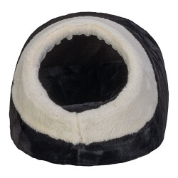 Pet Comfort Nest Mira Ekru Siyah Beyaz Kedi ve Köpek Yatağı 40x40 Cm - 2