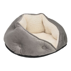 Pet Comfort Paris Kedi ve Köpek Yatağı Gri 60 Cm - 2