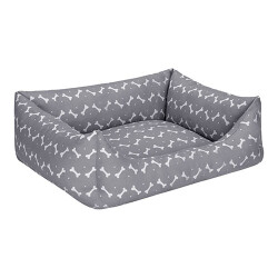 Pet Comfort Uniform Bone Köpek Yatağı Gri Beyaz Medium 60x70 Cm - 2