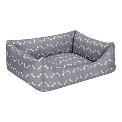 Pet Comfort Uniform Bone Köpek Yatağı Gri Beyaz Medium 60x70 Cm - 2