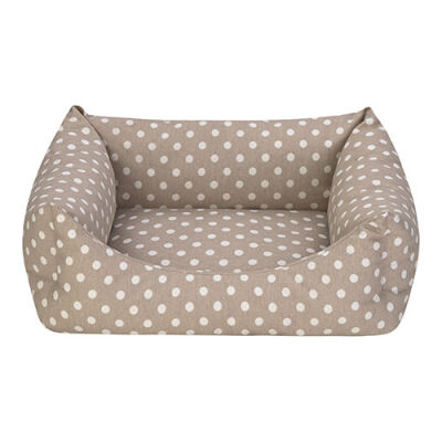 Pet Comfort Uniform Bej Puantiyeli Kedi ve Köpek Yatağı XSmall 40x50cm - 1