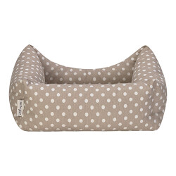 Pet Comfort Uniform Bej Puantiyeli Kedi ve Köpek Yatağı XSmall 40x50cm - 3