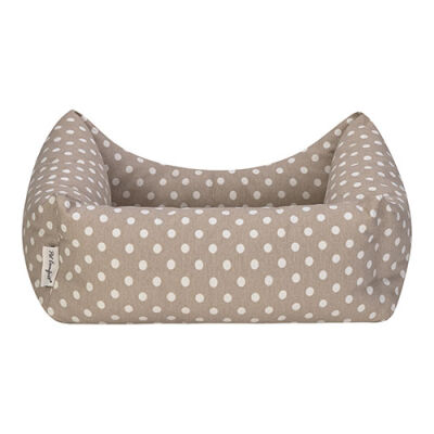 Pet Comfort Uniform Bej Puantiyeli Kedi ve Köpek Yatağı XSmall 40x50cm - 3