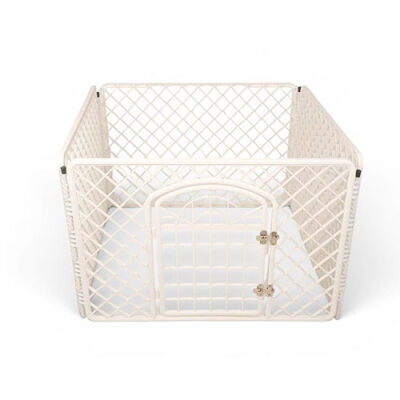 PetButik Pet Butik Plastik Köpek Oyun Bahçesi Çiti 4'lü Panel 90x60 Cm - 1
