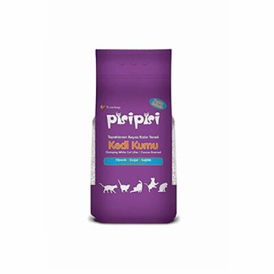 Pisipisi Pudra Kokulu Topaklanan Bentonit Kalın Taneli Kedi Kumu 10 Kg - 1