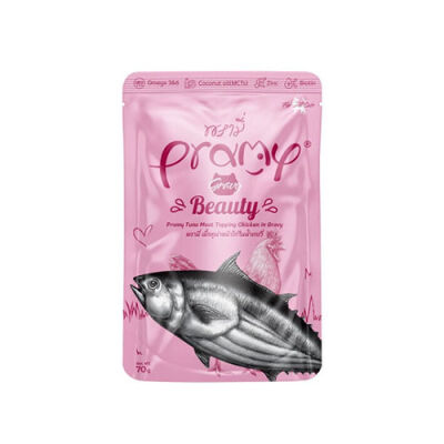 Pramy Beauty Sos İçinde Ton Balıklı ve Tavuk Etli Yetişkin Kedi Konservesi 70 Gr - 1
