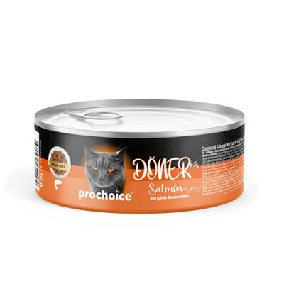 Pro Choice Döner Bites Sos İçinde Somonlu Yetişkin Kedi Konservesi 70 Gr - 1