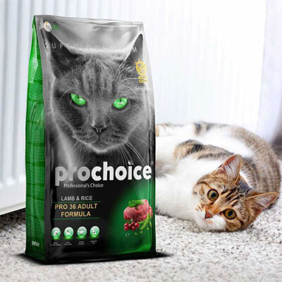 Pro Choice Pro 36 Kuzulu ve Pirinçli Yetişkin Kedi Maması 2 Kg - 2