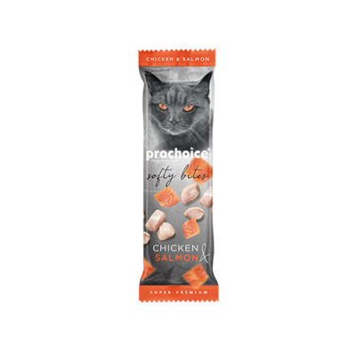 Pro Choice Softy Bites Tavuklu ve Somonlu Yumuşak Kedi Ödül Maması 24 Adet 10 Gr - 1