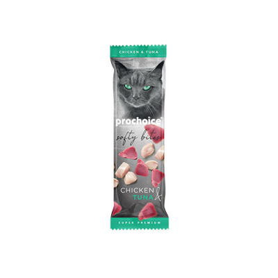 Pro Choice Softy Bites Tavuklu ve Ton Balıklı Yumuşak Kedi Ödül Maması 10 Gr - 1