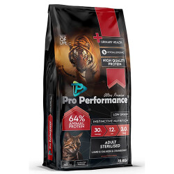 Pro Performance Kızlıcıklı Kuzulu Karidesli ve Somonlu Kısırlaştırılmış Kedi Maması 15 Kg - Pro Performance