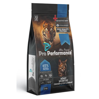 Pro Performance Kızlıcıklı Tavuklu Karidesli ve Somonlu Yetişkin Kedi Maması 2 Kg - 1