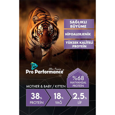 Pro Performance Kuzulu ve Pirinçli Mother & Baby Anne Yavru Kedi Maması 2 Kg - 3