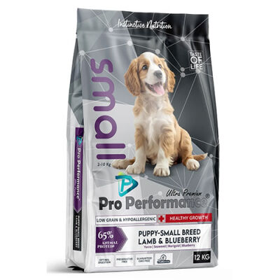 Pro Performance Kuzulu ve Yaban Mersinli Küçük Irk Yavru Köpek Maması 12 Kg - 1