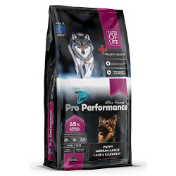 Pro Performance Kuzulu ve Yaban Mersinli Orta ve Büyük Irk Yavru Köpek Maması 12 Kg - Pro Performance