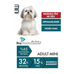Pro Performance Somonlu ve Yaban Mersinli Küçük Irk Yetişkin Köpek Maması 7 Kg - 2