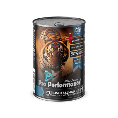 Pro Performance Ultra Premium Somonlu Kısırlaştırılmış Kedi Konservesi 6 Adet 400 Gr - 1