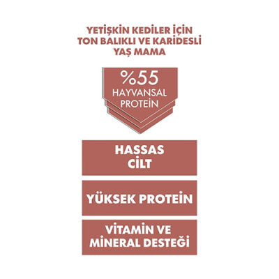 Pro Performance Ultra Premium Ton Balıklı ve Karidesli Yetişkin Kedi Konservesi 400 Gr - 3
