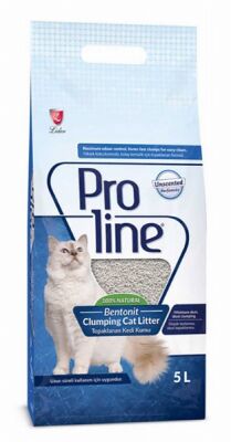 Proline Bentonit Kokusuz İnce Taneli Topaklanan Kedi Kumu 2x5 Lt - 1