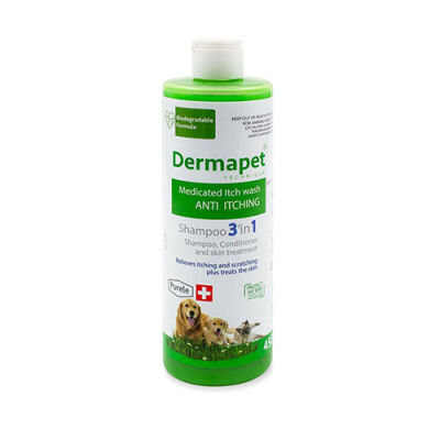 Purele Dermapet Tüm Tüyler İçin Dermatolojik Kedi ve Köpek Şampuanı 450 ml - 1