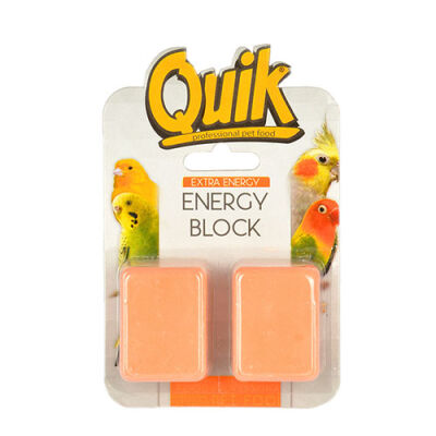 Quik Portakallı Kuş Enerji Bloğu 2'li Paket 3x4cm - 1