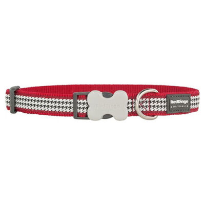 Reddingo Fang It Desenli Kırmızı Köpek Boyun Tasması Small 15 Mm 24-36 Cm - 1