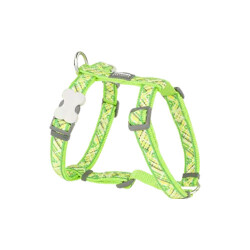 Reddingo Flanno Desenli Lime Köpek Göğüs Tasması Medium 20 Mm - Reddingo