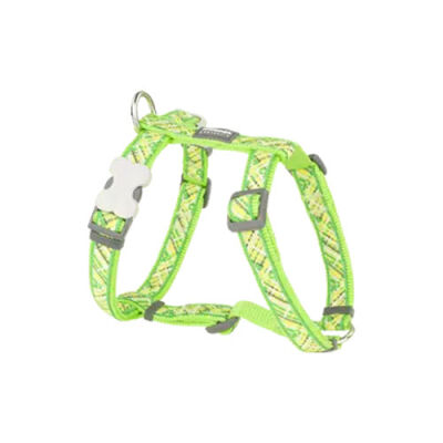 Reddingo Flanno Desenli Lime Köpek Göğüs Tasması Medium 20 Mm - 1