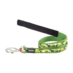 Reddingo Kamuflaj Desenli Yeşil Köpek Uzatma Tasması Medium 20 Mm 1,2 Mt - Reddingo