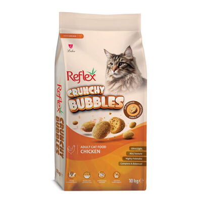 Reflex Crunchy Bubbles Tavuklu Yetişkin Kedi Maması 10 Kg - 1