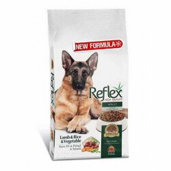 Reflex Kuzulu Pirinçli ve Sebzeli Yetişkin Köpek Maması 15 Kg - Reflex