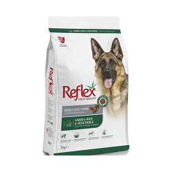 Reflex Kuzulu Pirinçli ve Sebzeli Yetişkin Köpek Maması 3 Kg - Reflex