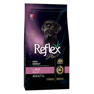 Reflex Plus High Energy Yüksek Aktiviteli Dana Etli Yetişkin Köpek Maması 12 Kg - 1