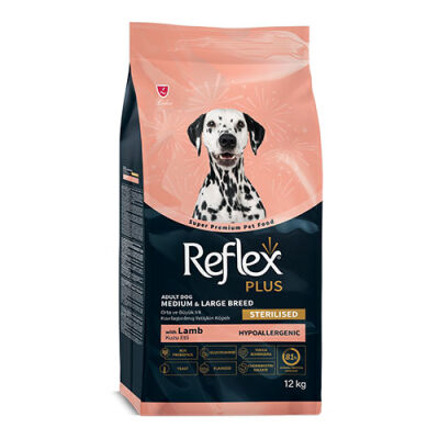 Reflex Plus Light Sterilised Orta ve Büyük Irk Kuzulu Kısırlaştırılmış Köpek Maması 12 Kg - 1