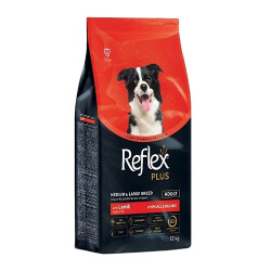 Reflex Plus Orta ve Büyük Irk Kuzulu ve Pirinçli Yetişkin Köpek Maması 12 Kg - Reflex Plus