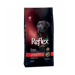 Reflex Plus Orta ve Büyük Irk Kuzulu ve Pirinçli Yetişkin Köpek Maması 15 Kg - Reflex Plus