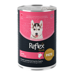 Reflex Plus Pate İçinde Et Parçacıklı Kuzu Etli Yavru Köpek Konservesi 395 Gr - Reflex Plus