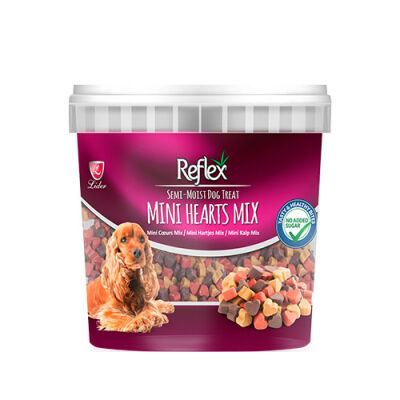 Reflex Semi Moist Mini Kalp Mix Yarı Yumuşak Köpek Ödülü 500 Gr - 1