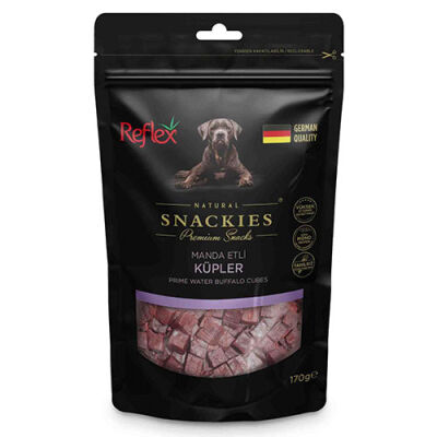 Reflex Snackies Natural Manda Etli Küp Tahılsız Köpek Ödül Maması 170 Gr - 1