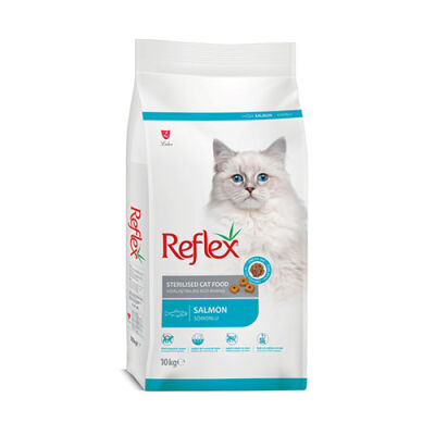 Reflex Sterilised Somonlu ve Pirinçli Kısırlaştırılmış Kedi Maması 10 Kg - 1