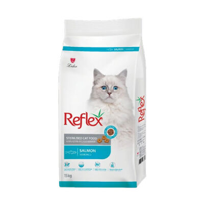Reflex Sterilised Somonlu ve Pirinçli Kısırlaştırılmış Kedi Maması 15 Kg - 1