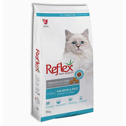 Reflex Sterilised Somonlu ve Pirinçli Kısırlaştırılmış Kedi Maması 15 Kg - Reflex