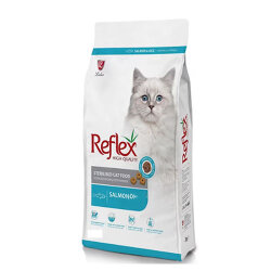 Reflex Sterilised Somonlu ve Pirinçli Kısırlaştırılmış Kedi Maması 15 Kg - Reflex