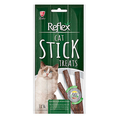 Reflex Stick Av Hayvanlı ve Kaz Etli Tahılsız Kedi Ödül Çubuğu 3x5 Gr - 1