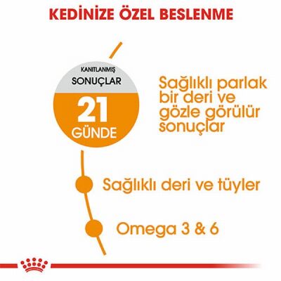 Royal Canin Hair Skin Adult Hassas Tüy Sağlığı Yetişkin Kedi Maması 4 Kg - 3