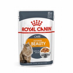 Royal Canin İntense Beauty Jelly Pouch Yetişkin Kedi Konservesi 12 Adet 85 Gr - Royal Canin