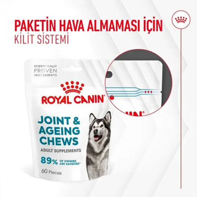Royal Canin Joint Ageing Chews Eklem Sağlığını Destekleyen ve Yaşlanma Karşıtı Yetişkin Köpek Ödül Maması 240 Gr - 3